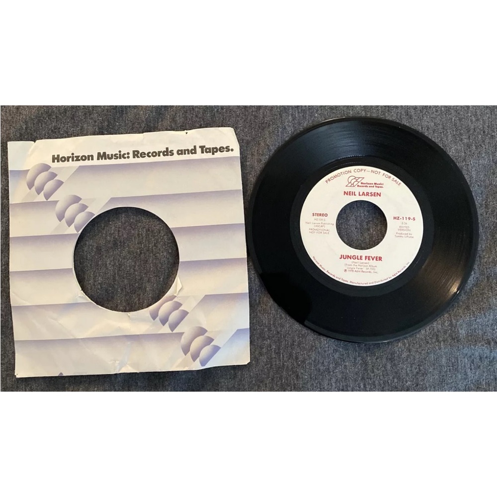 Neil Larsen 45RPM “Jungle Fever” 1978 Funk Jazz 7” PROMO Vinyl Mono/Stereo